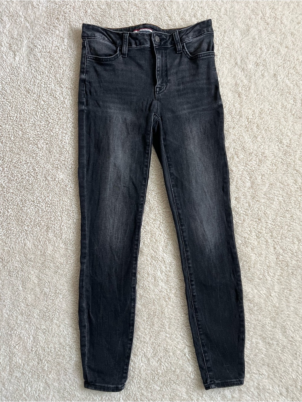 Tommy Hilfiger Black Stretch Skinny Jeans Size 0